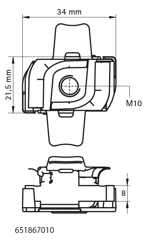 Walraven Flügelmutter RapidStrut M10 Edelstahl 1.4401 - brandgeprüft | 651867010