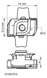 Walraven Flügelmutter RapidStrut M10 Edelstahl 1.4401 - brandgeprüft | 651867010