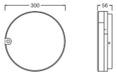 LEDVANCE LED-Anbauleuchte 9-21W 2520lm SF DISC SNP 300 V 21W ML 83040 3000-4000