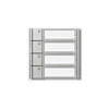 SIEDLE Ruftastenmodul Bus 4RT si TM 700-4-0 SM 99x99x26mm