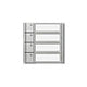 SIEDLE Ruftastenmodul Bus 4RT si TM 700-4-0 SM 99x99x26mm