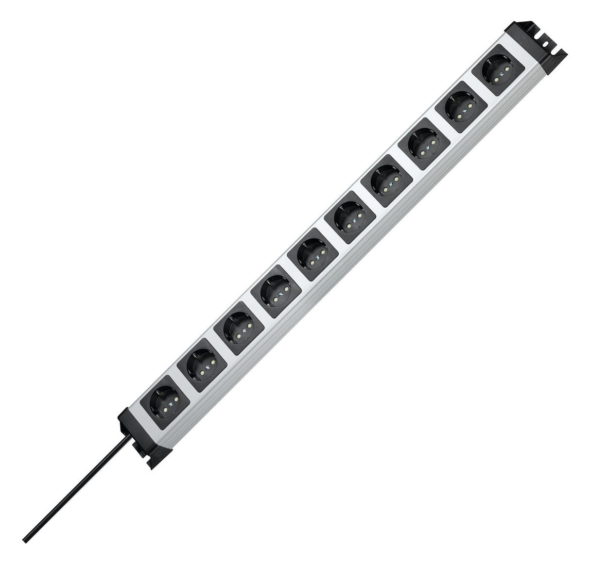KOPP Steckdosenleiste 10f si m.Ein/Aus POWERVERSAL 227120011 1,4m 90° IP20