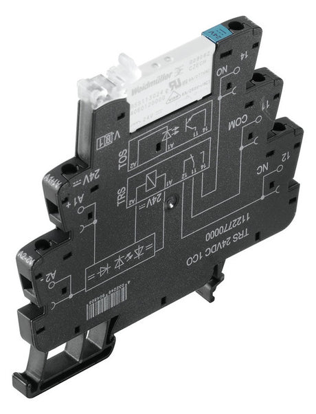 WEIDMÜLLER Schaltrelais 1W IP20 Schraub TRS 24VDC 1CO 6,4x90x88mm