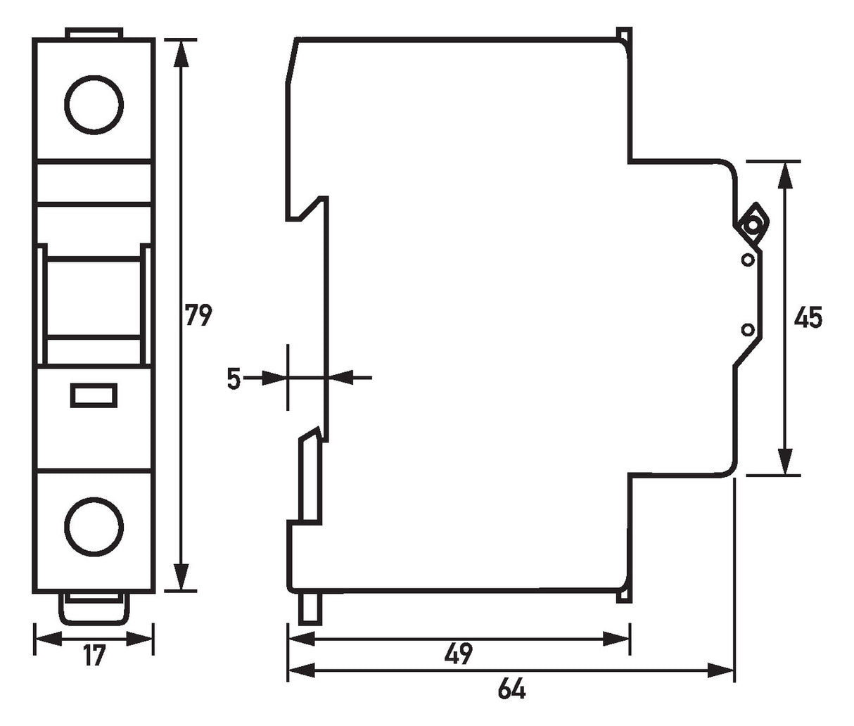 DOEPKE Lasttrennschalter 16A 1p IP20 RH 016-100 Einb