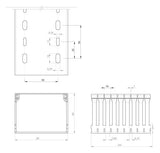UNEX Verdrahtungskanal 60x80 grau,RAL7035,PVC-M1 60.80.77