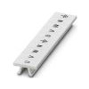 PHOENIX Klemmenmarkierung ws RM=5,08mm ZB 5,08,LGS:U-N U/V/W/N/Erde horiz