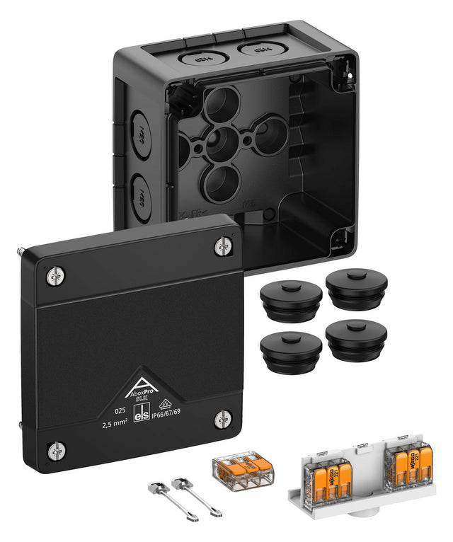 SPELSBERG Abzweigdose Steckkl 2,5qmm Kst Abox Pro SLK-2,5²/sw IP66/IP67/IP69 hfr