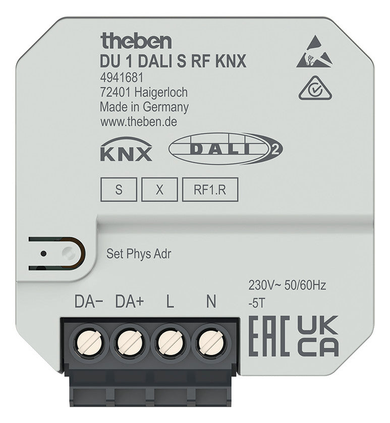THEBEN Schnittstelle DALI KNX UP 230V TE DU 1 DALI S RF KNX IP20