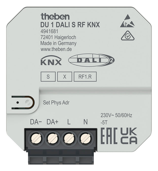 THEBEN Schnittstelle DALI KNX UP 230V TE DU 1 DALI S RF KNX IP20