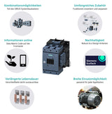 SIEMENS Leistungsschütz 55kW 3S 115A REG 3RT1054-1AP36 220-240VUC 2S+2Ö/Hilf