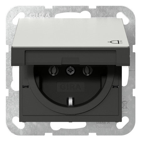 GIRA Steckdose 1f edst UP Klappd IP20 System 55 4454600