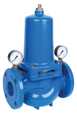 Druckminderer D15S pulverbeschichtet, blau DN 80