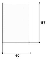 GGK Endstück LF-K 57x40mm li/re Kst hfr LFG 40x60-ES hfr aws RAL9010 unbeh