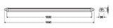 LEDVANCE LED-Feuchtraumleuchte 55W 4000K DP COMPACT 1500 55 W 4000K IP66 GR 6700l