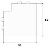 GGK Flachwinkel LF-K HFT 40x27mm Kst aws LFG 25x40-FW unbeh RAL9010