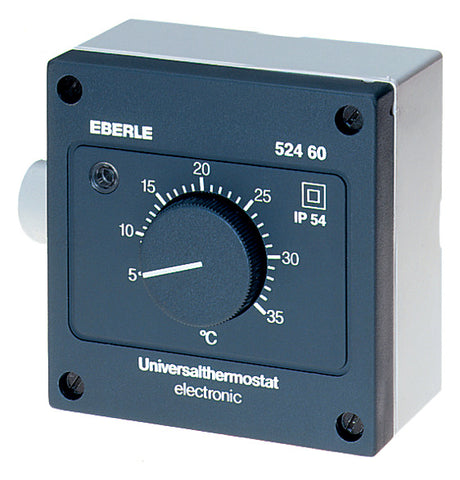 EBERLE Raumthermostat 230V 10A Wechsler AZT-A 524 410 IP54 Widerstandssensor