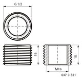 Walraven Reduzierstück ev AG 1/2 Zoll / IG M16 | 6473521