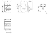 SIEMENS Hauptschalter 16A 4p IP65 Einb 3LD2022-1TL11 Wart/Rep SichSchalt
