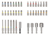 BOSCH-EW Bit-Set 43St Magnethalter 5xPH 43PC EXH SET W/ 5xPZ 19xTX 5xSchlitz
