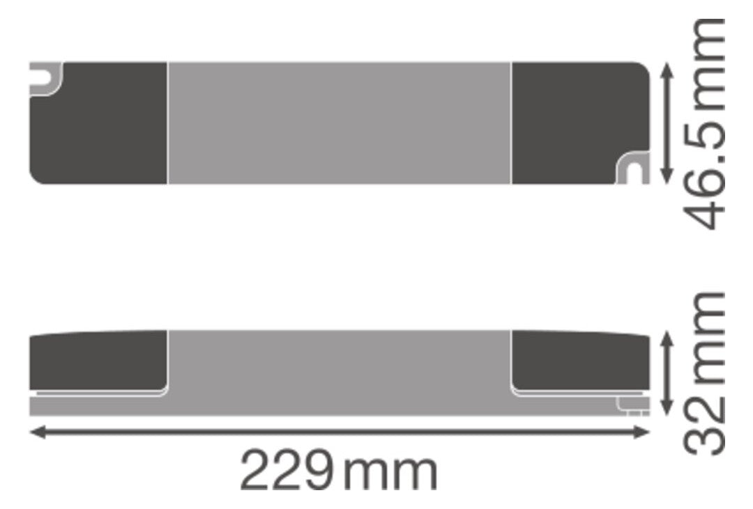 LEDVANCE LED-Steuerung 45W 24V DALI IP20 DR DALI-SUP -45/220-240/24 Push-button