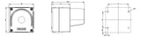 SIEMENS Aufbaugehäuse Kst  22mm IP68 3SU1801-0AA00-0AC2 85x85x111,3mm
