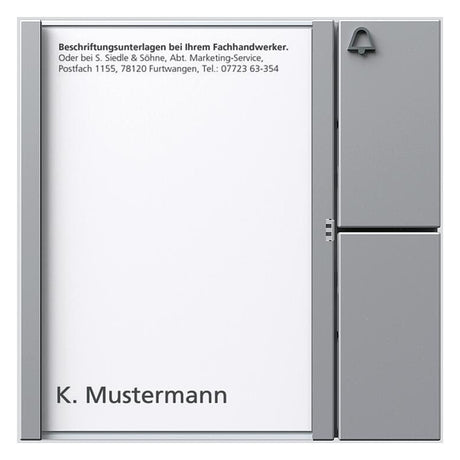 SIEDLE Tastenmodul 1+n 1RT si 99x99x27mm TM 612-1 SM