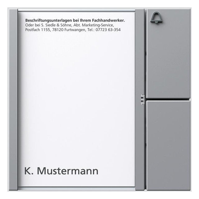 SIEDLE Tastenmodul 1+n 1RT si 99x99x27mm TM 612-1 SM