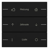 GIRA Tastwippe KNX sw mt Kst Thermopl System 55 5763005