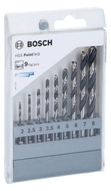 BOSCH-EW Bohrerset 9tlg Bohrer 9xHSS 2607002826