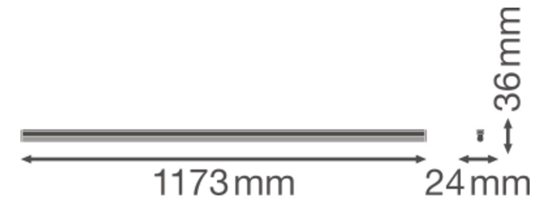 LEDVANCE LED-Lichtleiste 20W 4000K Konv LINEAR COMPACT LN COMP HO 1200 20 W 4000