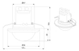 BEG Präsenzmelder 360° EB ws IP20 fernb PD4-M-1C-K-DE Präsenzmelder 2300W