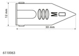 Walraven Einschlagdübel WPF ev 12x30 o. Schraube f. Gipskarton | 6110092