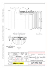 FRÄNKISCHE Kabelschutzrohr sw flex Kst Kabuflex R plus 450 co2ntrol, Type  137/