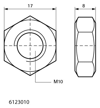 WALRAVEN Sechskantmutter DIN 934 ev M10 - MLAR/LAR/RbALei
