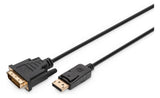 ASSMANN ELEKTRO Standard-Kabel 2m DVI AK-340306-020-S Mini-Displayport 25p
