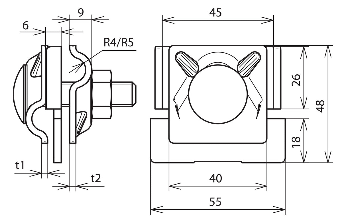DEHN SE Falzklemme  8-10mm 0,7-10mm Cu FK MV 8.10 KBF0.7 10 CU unbeh