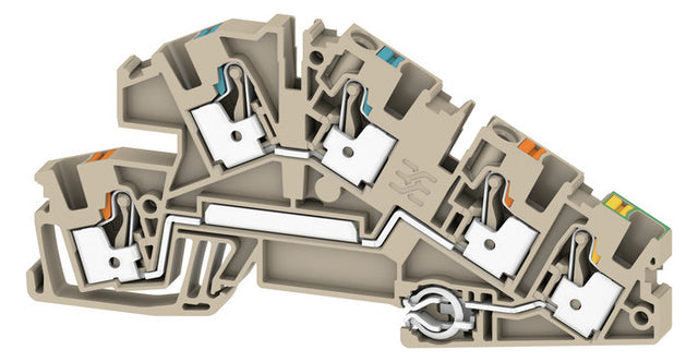 WEIDMÜLLER Installationsklemme 30A 3pot AITB 4 BB N-L-PE 0,5-6qmm bg