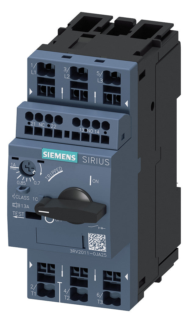 SIEMENS Motorschutzschalter 3p 0,7-1A 3RV2011-0JA25 1A/Iu 690V Einb IP20
