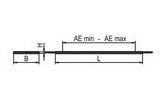 RIDI LED-Pendelleuchte 1LED 3000K 7240lm F-EDGE2 FEDGE2-PDI1500DASI830-0700 Konv