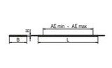 RIDI LED-Pendelleuchte 1LED 3000K 7240lm F-EDGE2 FEDGE2-PDI1500DASI830-0700 Konv