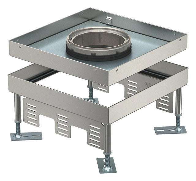 BETTERMANN Kassette nivellierbar VA nass RKFN3 9 VS 25 quadrat 244mm 110-155mm