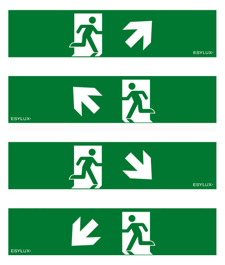 ESYLUX Piktogramm Ausgang Aufkleber SLA 14 SYMBOL SET 2