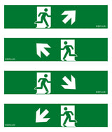 ESYLUX Piktogramm Ausgang Aufkleber SLA 14 SYMBOL SET 2