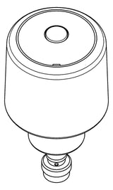 KWC AQUAROTTER Oberteil, f. Selbstschlus duschen, 2000104373