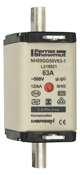 MERSEN NH-Sicherungseinsatz 63A NH00 gG NH00GG50V63-1 500VAC Kombik