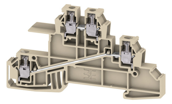 WEIDMÜLLER Installationsklemme 24A 3pot WDL 2.5/S/L/L 0,5-4qmm bg Schraub
