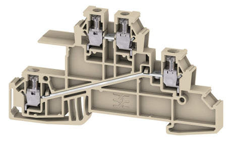 WEIDMÜLLER Installationsklemme 24A 3pot WDL 2.5/S/L/L 0,5-4qmm bg Schraub