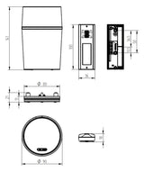 GROTHE Funk-Gong 230-5V/DC 86dB elektr CALIMA 800 Kst IP20 ws 0,001A
