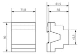 THEBEN Lichtsteuergerät KNX REG 4TE SME 2 S KNX 1-10V 2Ausg Handbedien
