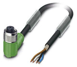 PHOENIX Sensor-Aktorkabel 4p 3m M12 PUR SAC-4P- 3,0-PUR/M12FR SH Female abgew